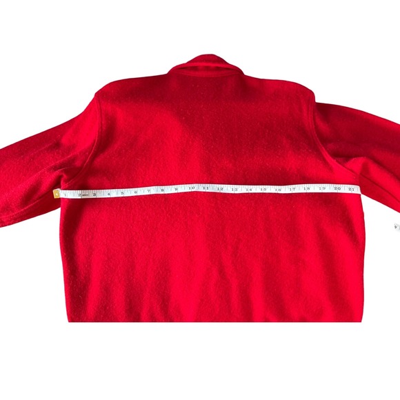 Vintage Boy Scouts of America BSA Red Wool Blend Jacket Shirt Size 40 Patch - Picture 9 of 9